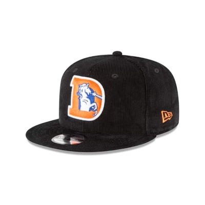 Denver Broncos Gorra | New Era NFL Corduroy 9fifty Snapback Cap Mexico - Negros